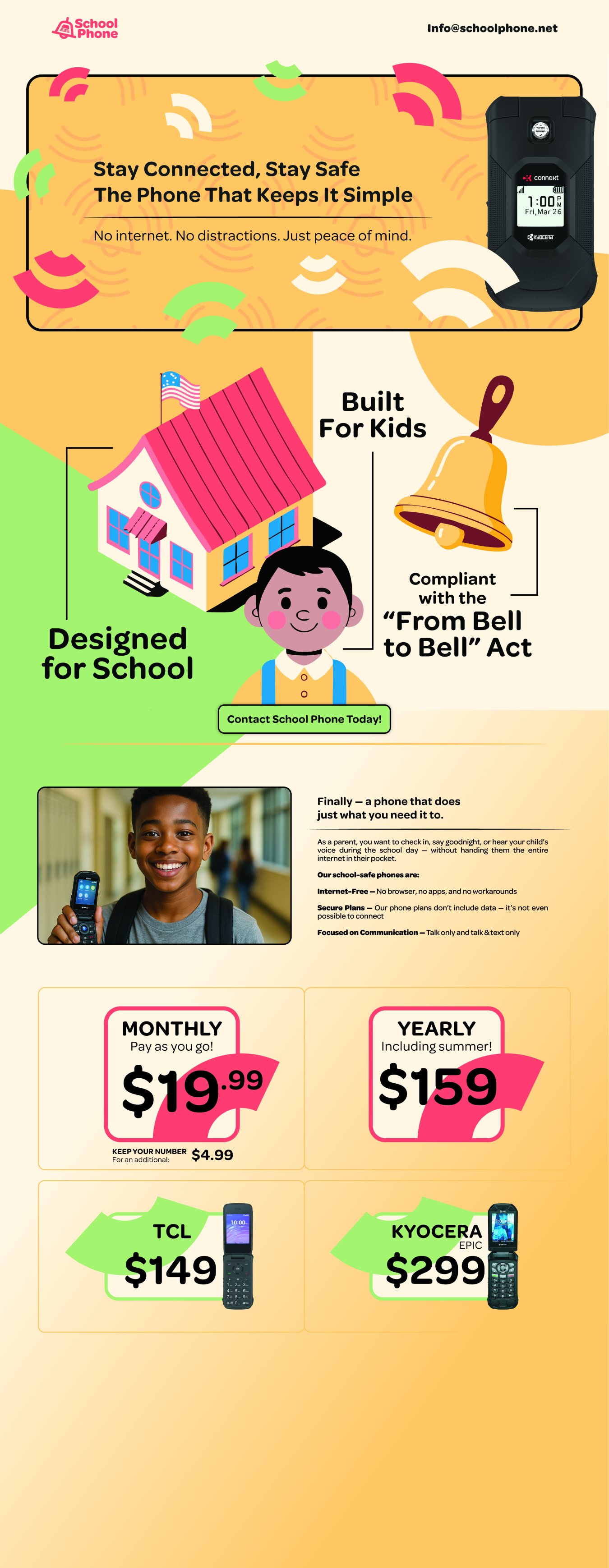 SchoolPhone.net – NYC School Flip Phones, Talk & Text Only